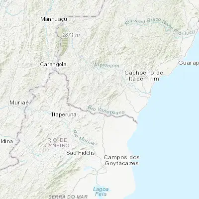 Map showing location of Mimoso do Sul (-21.064170, -41.366390)