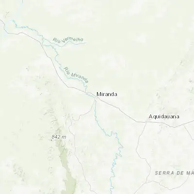 Map showing location of Miranda (-20.240560, -56.378330)