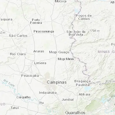 Map showing location of Mogi Mirim (-22.431940, -46.957780)