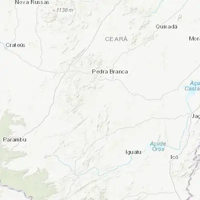 Map showing location of Mombaça (-5.743060, -39.627500)