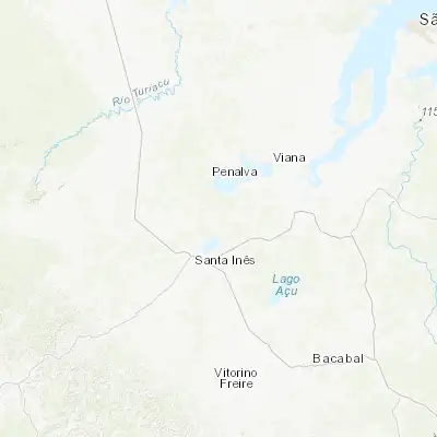 Map showing location of Monção (-3.491670, -45.251110)