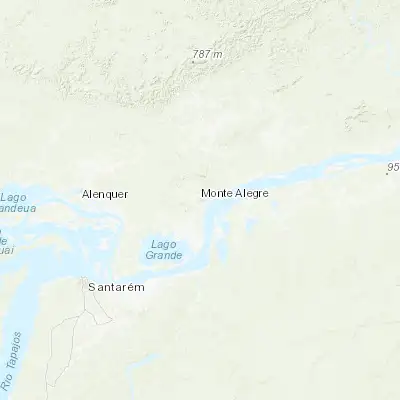 Map showing location of Monte Alegre (-2.000820, -54.081020)