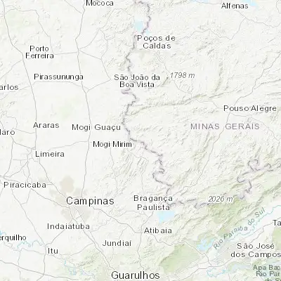 Map showing location of Monte Sião (-22.432500, -46.572500)