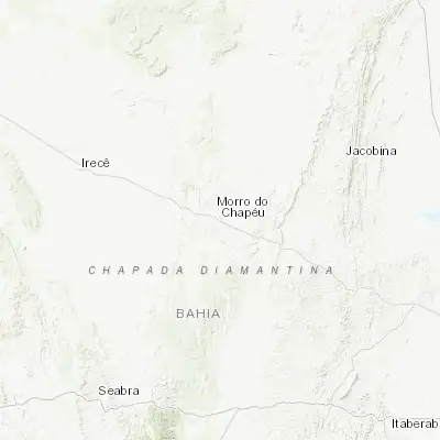 Map showing location of Morro do Chapéu (-11.548520, -41.158040)