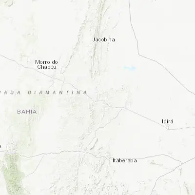 Map showing location of Mundo Novo (-11.858890, -40.472500)