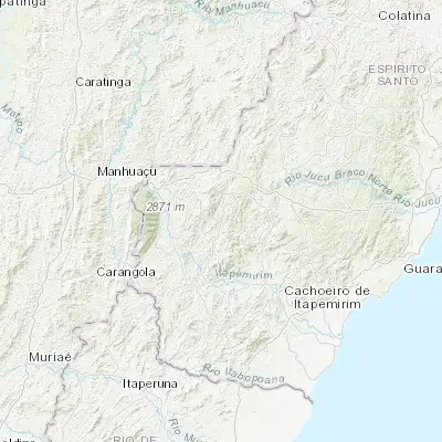 Map showing location of Muniz Freire (-20.464170, -41.413060)