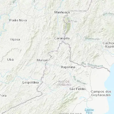 Map showing location of Natividade (-21.042220, -41.973330)