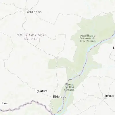 Map showing location of Naviraí (-23.065000, -54.190560)