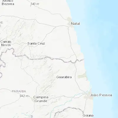 Map showing location of Nova Cruz (-6.478060, -35.433890)