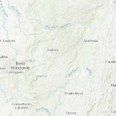 Map showing location of Nova Era (-19.750000, -43.037500)