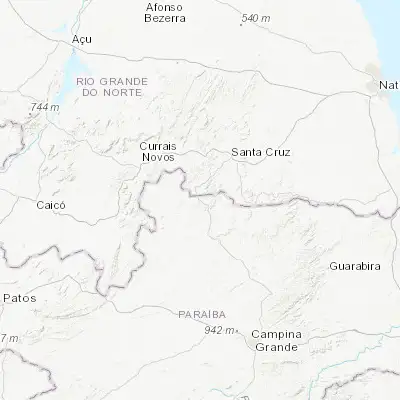Map showing location of Nova Floresta (-6.455280, -36.203330)
