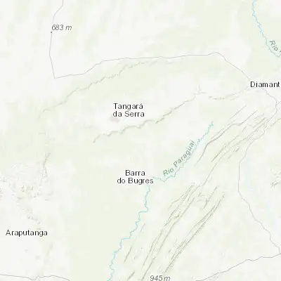 Map showing location of Nova Olímpia (-14.797220, -57.288060)