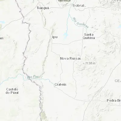 Map showing location of Nova Russas (-4.706670, -40.563060)