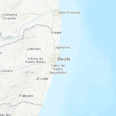 Map showing location of Olinda (-8.008890, -34.855280)