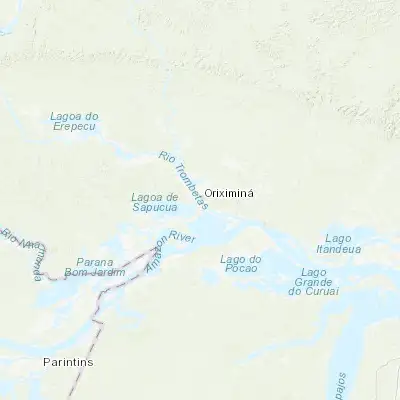 Map showing location of Oriximiná (-1.765560, -55.866110)
