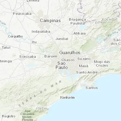 Map showing location of Osasco (-23.532500, -46.791670)