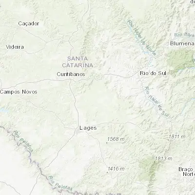 Map showing location of Otacílio Costa (-27.483060, -50.121940)