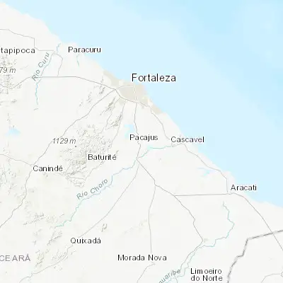 Map showing location of Pacajus (-4.172500, -38.460560)