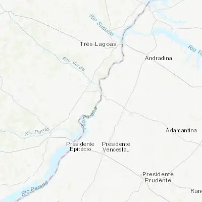 Map showing location of Panorama (-21.356390, -51.859720)