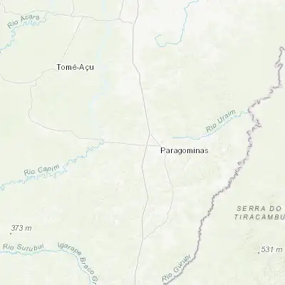 Map showing location of Paragominas (-2.966670, -47.483330)