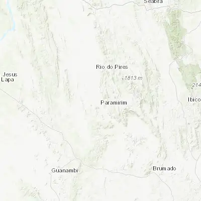 Map showing location of Paramirim (-13.442500, -42.238890)