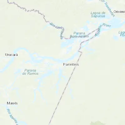 Map showing location of Parintins (-2.628330, -56.735830)