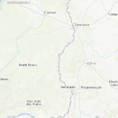Map showing location of Parnarama (-5.681670, -43.093330)