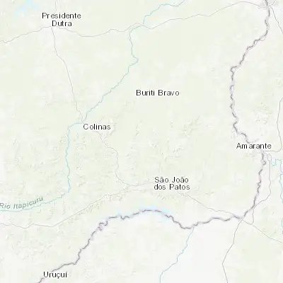 Map showing location of Passagem Franca (-6.179720, -43.783610)