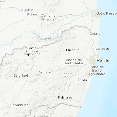 Map showing location of Passira (-7.995000, -35.580560)