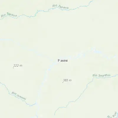 Map showing location of Pauini (-7.713610, -66.976390)