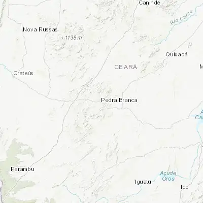 Map showing location of Pedra Branca (-5.454170, -39.717220)