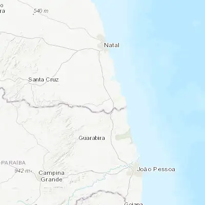 Map showing location of Pedro Velho (-6.439170, -35.221390)