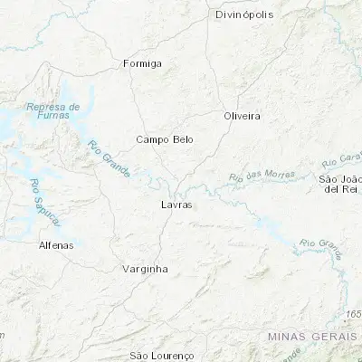 Map showing location of Perdões (-21.090830, -45.091390)