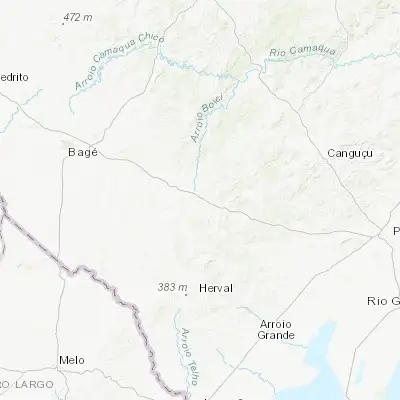 Map showing location of Pinheiro Machado (-31.578330, -53.381110)