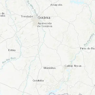 Map showing location of Piracanjuba (-17.302780, -49.016670)