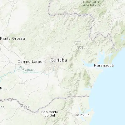 Map showing location of Piraquara (-25.442270, -49.067950)