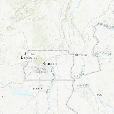 Map showing location of Planaltina (-15.617910, -47.648740)