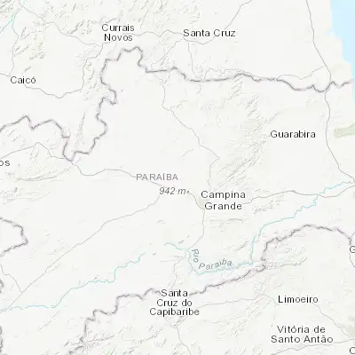 Map showing location of Pocinhos (-7.076670, -36.061110)