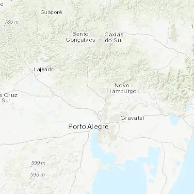 Map showing location of Portão (-29.701670, -51.241940)