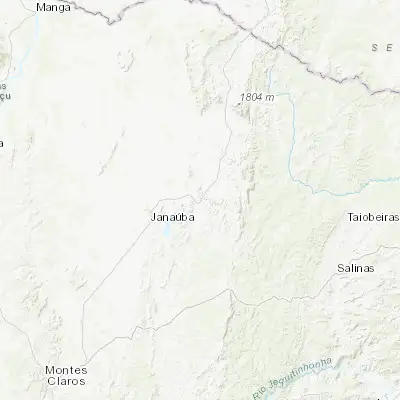 Map showing location of Porteirinha (-15.743330, -43.028330)