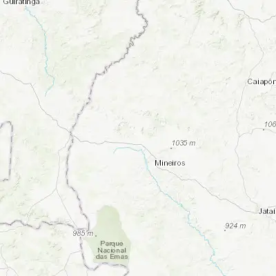 Map showing location of Portelândia (-17.353610, -52.678610)