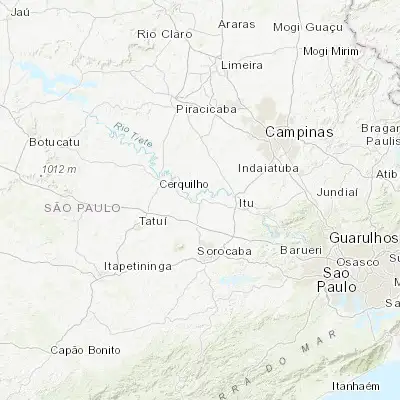 Map showing location of Porto Feliz (-23.214720, -47.523890)