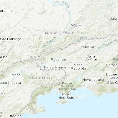 Map showing location of Porto Real (-22.419720, -44.290280)