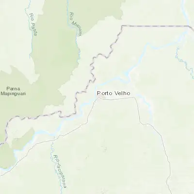 Map showing location of Porto Velho (-8.761940, -63.903890)
