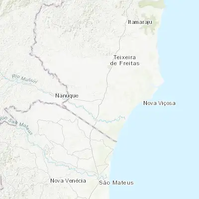Map showing location of Posto da Mata (-17.888280, -39.855930)