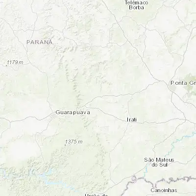 Map showing location of Prudentópolis (-25.213060, -50.977780)