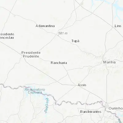 Map showing location of Quatá (-22.247500, -50.698330)