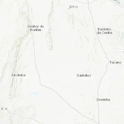 Map showing location of Queimadas (-10.978330, -39.626390)