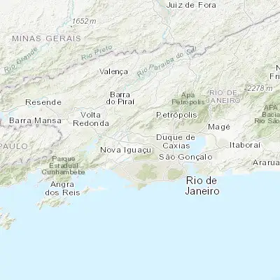 Map showing location of Queimados (-22.716110, -43.555280)