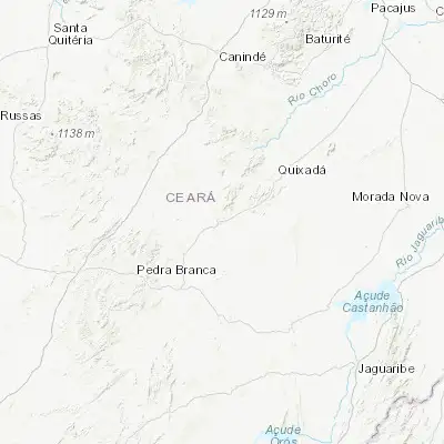 Map showing location of Quixeramobim (-5.199170, -39.292780)